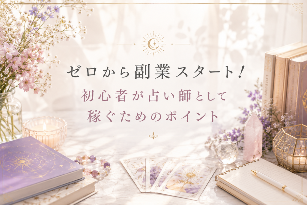 ゼロから副業スタート!初心者が占い師として稼ぐためのポイント