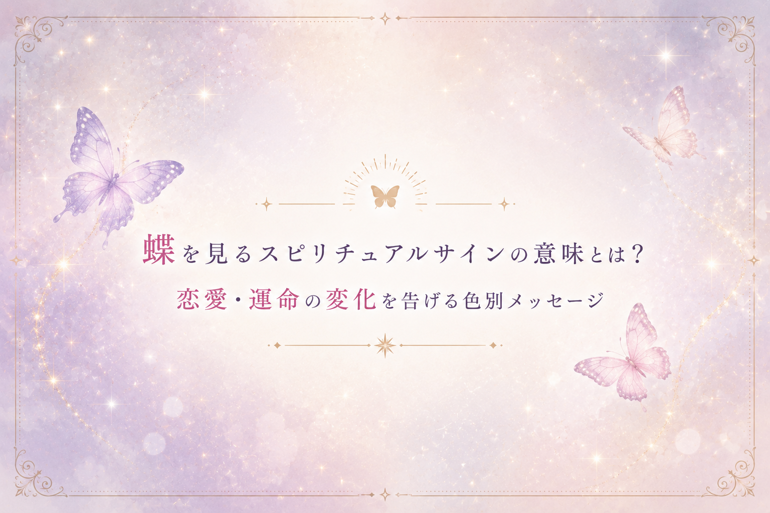 蝶を見るスピリチュアルサインの意味