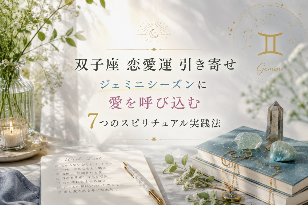 双子座 恋愛運 引き寄せ 愛を呼び込む7つのスピリチュアル実践法