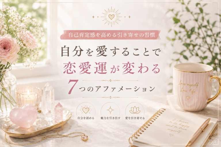 自己肯定感を高める引き寄せの習慣｜自分を愛することで恋愛運が変わる7つのアファメーション