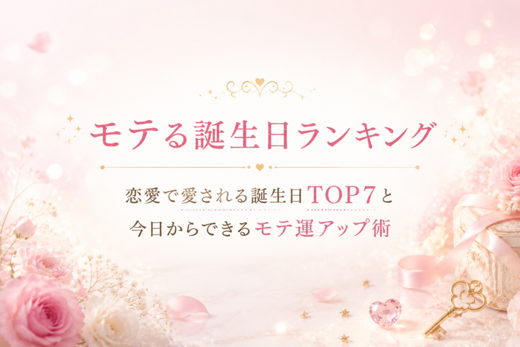 モテる誕生日ランキング｜恋愛で愛される誕生日TOP7と今日からできるモテ運アップ